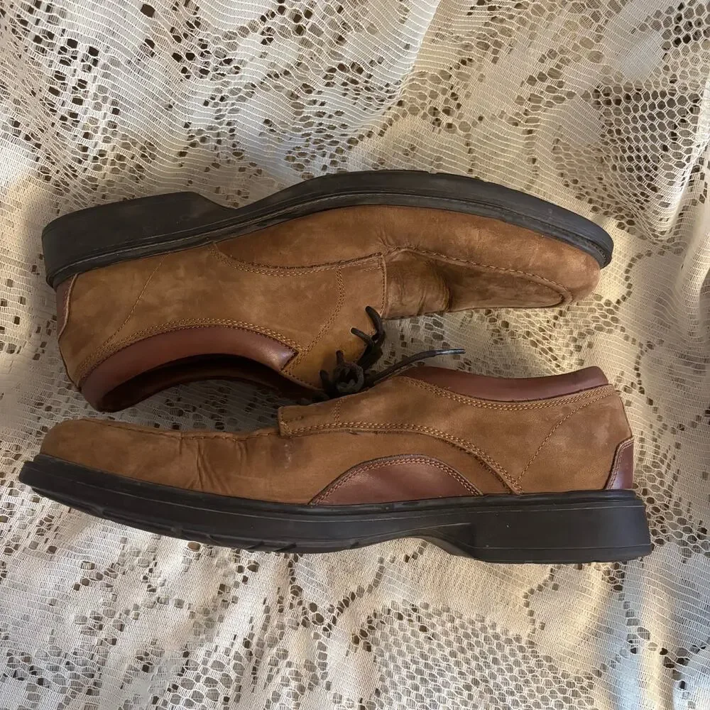 Johnston & Murphy Men's US 11.5 Tan Oxfords Dress Shoes